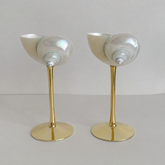 Crystal Natural Seashell Cup Set of 2 | Yedwo Design