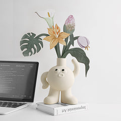 Cute Creamy Big Foot Vase | Yedwo Design