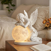 Elegant French Vintage Angel Moon Lamp | Yedwo Design