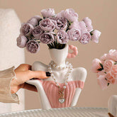 Elegant Lady Bust Ceramic Vase | Yedwo Design