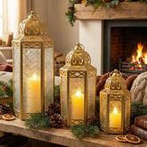Elegant Moroccan Lanterns, Metal & Glass Candle Holders | Yedwo Design