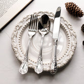 Elegant Vintage Embossed Vine Cutlery Set | Yedwo Design