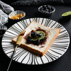 Euclid Collection Frosted Ceramic Serving Plates | Yedwo Design