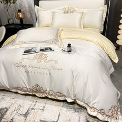 European Egyptian Cotton Court Embroidered Bedding Set | Yedwo Home