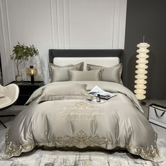 European Egyptian Cotton Court Embroidered Bedding Set | Yedwo Home