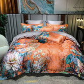 European Luxury Jacquard Tribute Satin Duvet Cover | Yedwo Home