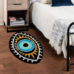 Evil Eye Microfiber Rug | Yedwo Home
