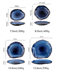 Evil Eye Blue Porcelain Decorative Plates | Yedwo