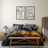 Female Body Naked Metal Wall Art Decor | Yedwo