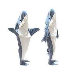 Original Flannel Blue Shark Blanket Costume Sleeping Bag | Yedwo Home
