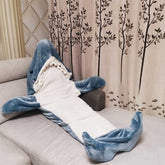 Original Flannel Blue Shark Blanket Costume Sleeping Bag | Yedwo Home