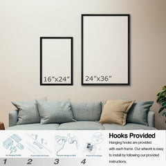 Framed Modern Wildflower Floral Prints Canvas Wall Art | Yedwo