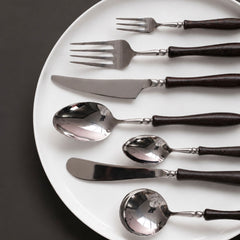 France Luxury Vintage Wooden Handle Cutlery Set | Yedwo