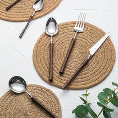 French Vintage Chicken-wingwood Cutlery Set | Yedwo Design