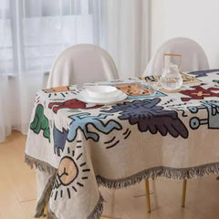 Fun Graffiti Pattern Decorative Blanket | Yedwo