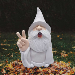 Funny Smoking Garden Gnome, Yard Decoration