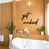 Get Naked Letter Metal Wall Art | Yedwo Home