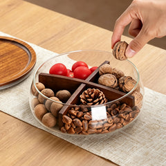 Glass Food Storage Containers with Wooden Lids | Yedwo