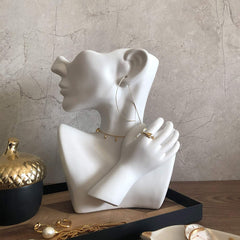 Gold Ceramic Face Bust Flower Vase | Yedwo Design