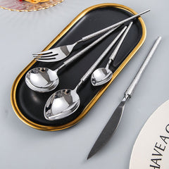 Gold Hammered Flatware Cutlery Set | Yedwo Design