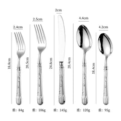 Gold Wheat Motif Luxury Cutlery Set | Yedwo Design