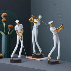 Golf Player Sculpture Decor | Yedwo Design
