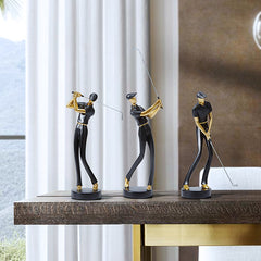 Golf Player Sculpture Decor | Yedwo Design