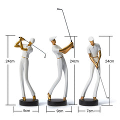 Golf Player Sculpture Decor | Yedwo Design