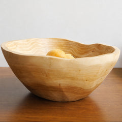 Hand-Carved Wooden Decorative Wood Fruit Bowl | Yedwo