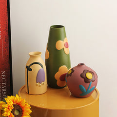 Hand Painted Wabi-Sabi Ceramic Vase | Yedwo Design