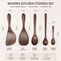 Handcrafted Solid Wood Rice Paddle, Spoon & Coffee Stirring Utensils | Yedwo