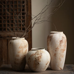 Handcrafted Vintage Pottery Wabi-Sabi Ceramic Vase | Yedwo Design