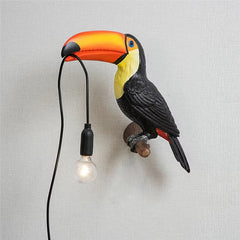 Handcrafted Resin Toucan Wall Lamp | Yedwo Design