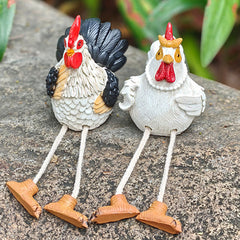 Handcrafted Standing Chicken Garden Decor | Yedwo Design
