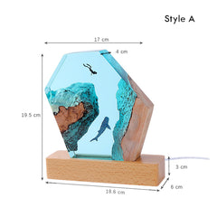 Handmade Karst Cave Whale Diver Desktop Ornaments | Yedwo Design