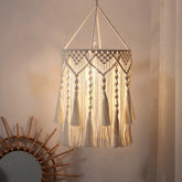 Handwoven Bohemian Cotton Rope Pendant Lampshade