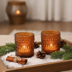 Hobnail Glass Votive Candle Holders, Set of 24 | Yedwo