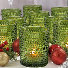 Hobnail Glass Votive Candle Holders, Set of 24 | Yedwo
