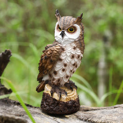 Horned Owl Statues for Garden | Yedwo