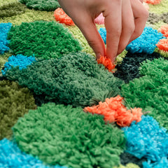 Irregular Enchanted Forest Bloom Rug | Yedwo Design