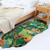 Irregular Enchanted Forest Bloom Rug | Yedwo Design