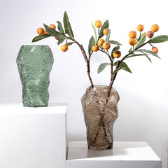 Irregular Hand-Blown Artistic Glass Vase | Yedwo Design