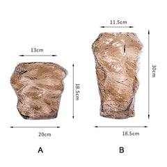 Irregular Hand-Blown Artistic Glass Vase | Yedwo Design