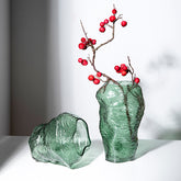 Irregular Hand-Blown Artistic Glass Vase | Yedwo Design