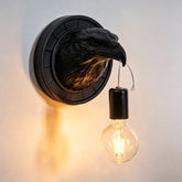 Italian Inspired Artistic Eagle Head Resin Wall Sconce | Yedwo Design