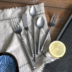 Japanese Vintage Distressed Stainless Steel Cutlery Set | Yedwo