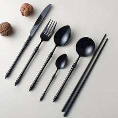 Japanese Inspired Bamboo Joint Design Cutlery Set | Yedwo