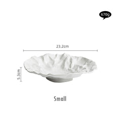 Kajabi Wrinkled Cloth Plate Collection | Yedwo Design