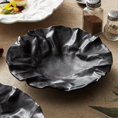 Kajabi Wrinkled Cloth Plate Collection | Yedwo Design