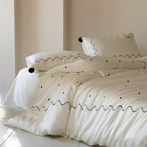 Korean 60s Lyocell TENCEL™ Embroidered Duvet Cover Set | Yedwo